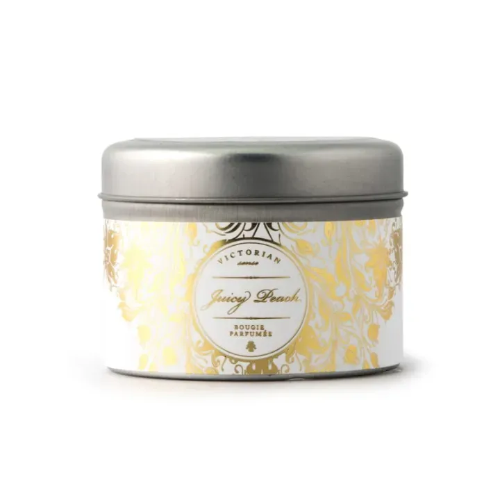Victorian Sense Tinbox Juicy Peach scented candle - LT53501 (gadzety reklamowe)